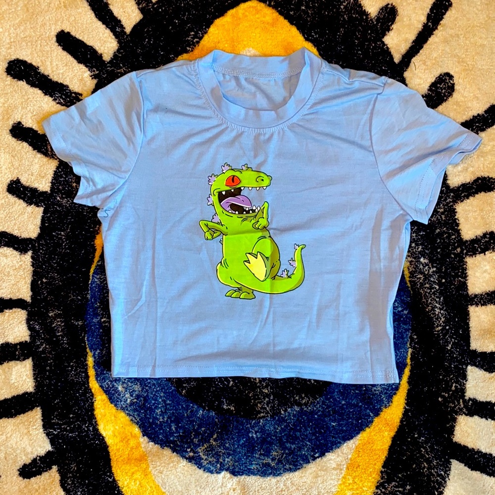 SOLD. Reptar Crop Top  (size M)